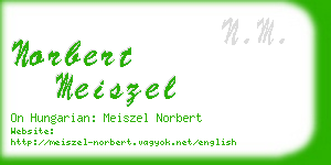 norbert meiszel business card